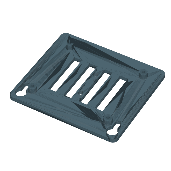 Edge-AI mounting plate for Pi 5 and Jetson with DIN-rail clip