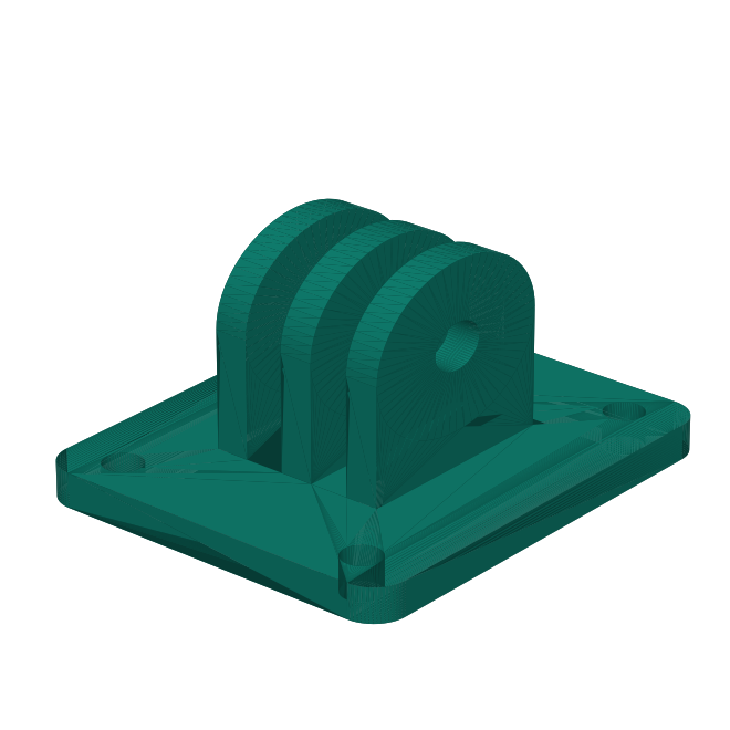 GoPro-compatible action camera mount for robotics
